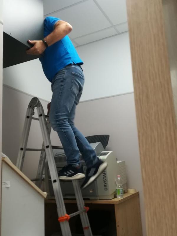 Installazione armadio rack 19